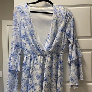 Altar’d State blue floral romper